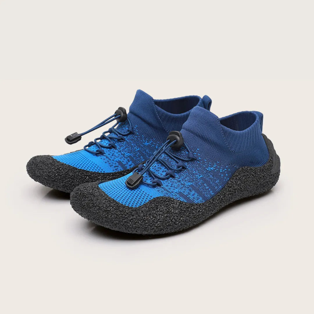 AquaFreedom barefoot water shoes - lightweight trail grip design-bule