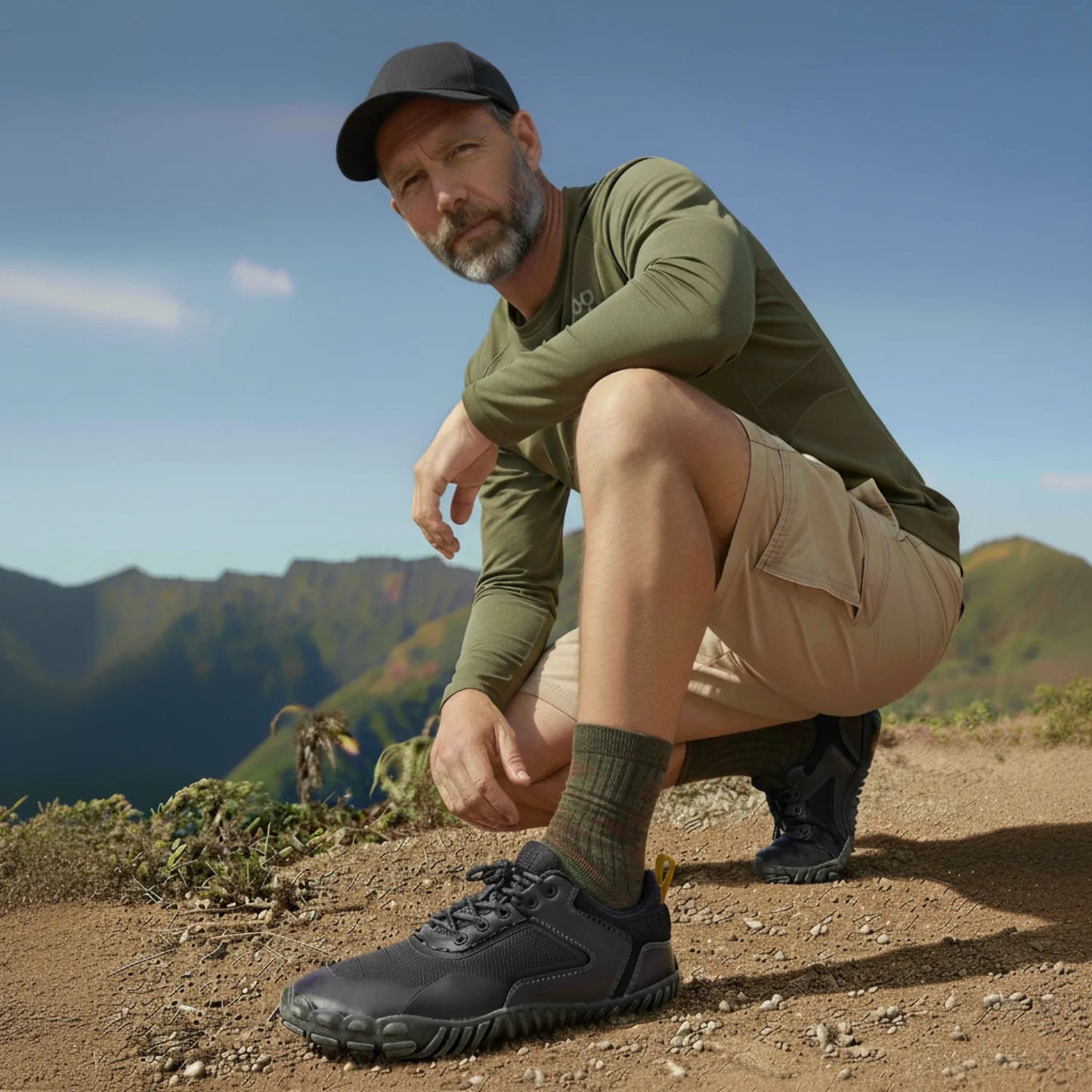 Trail Wide Toe Barefoot Hiking Shoes