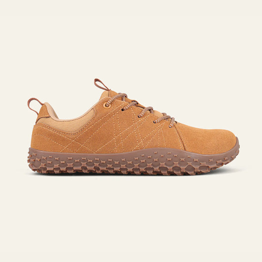Wide Toe Barefoot Hiking Shoes Chestnut Brown 1