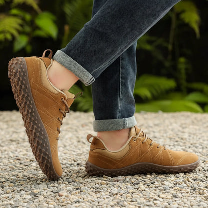Wide Toe Barefoot Hiking Shoes Chestnut Brown 4