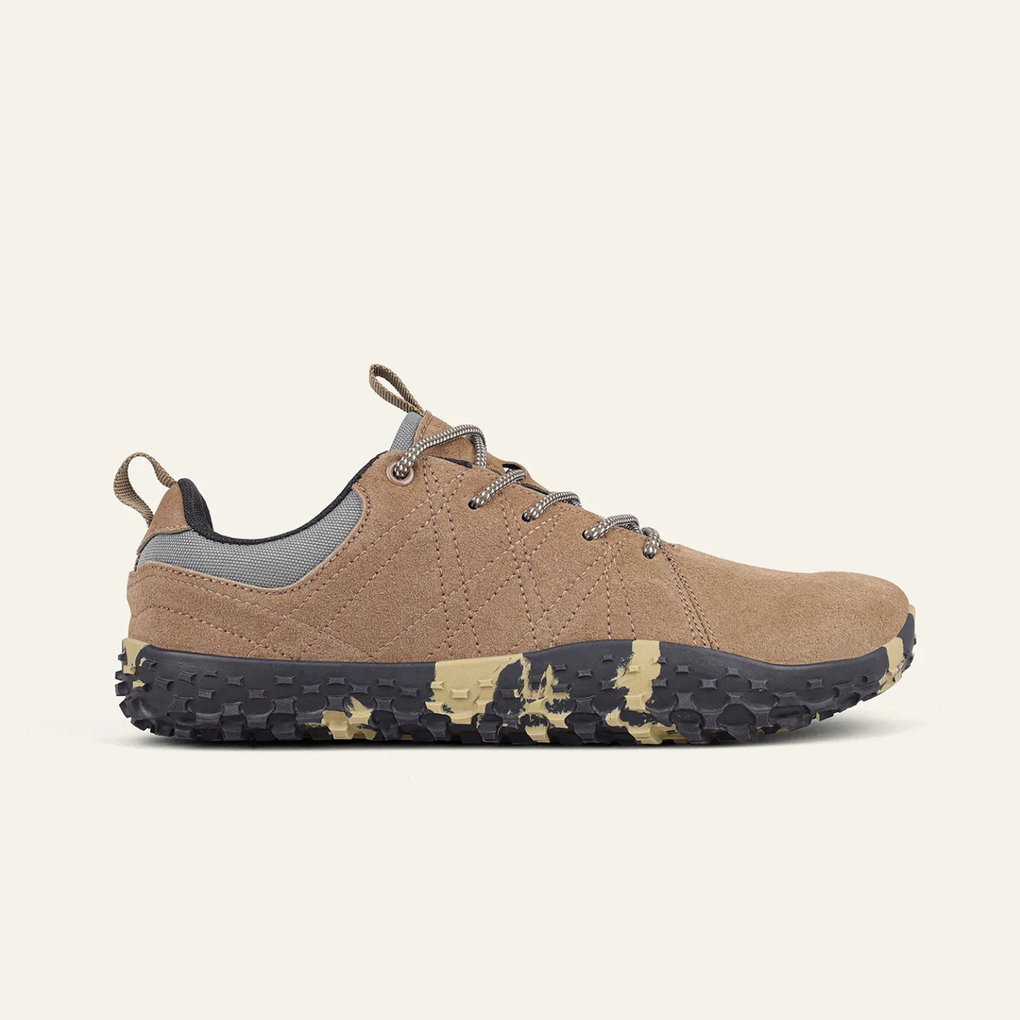 Wide Toe Barefoot Hiking Shoes Khaki 1