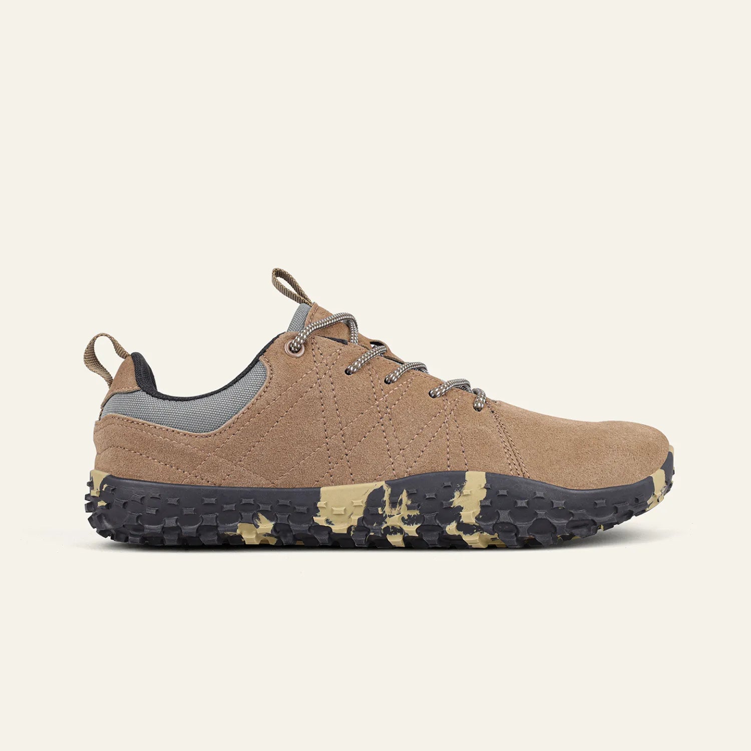 Wide Toe Barefoot Hiking Shoes Khaki 1